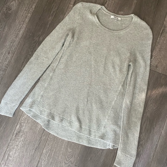 Madewell riverside grey textured sweater S - Picture 3 of 6